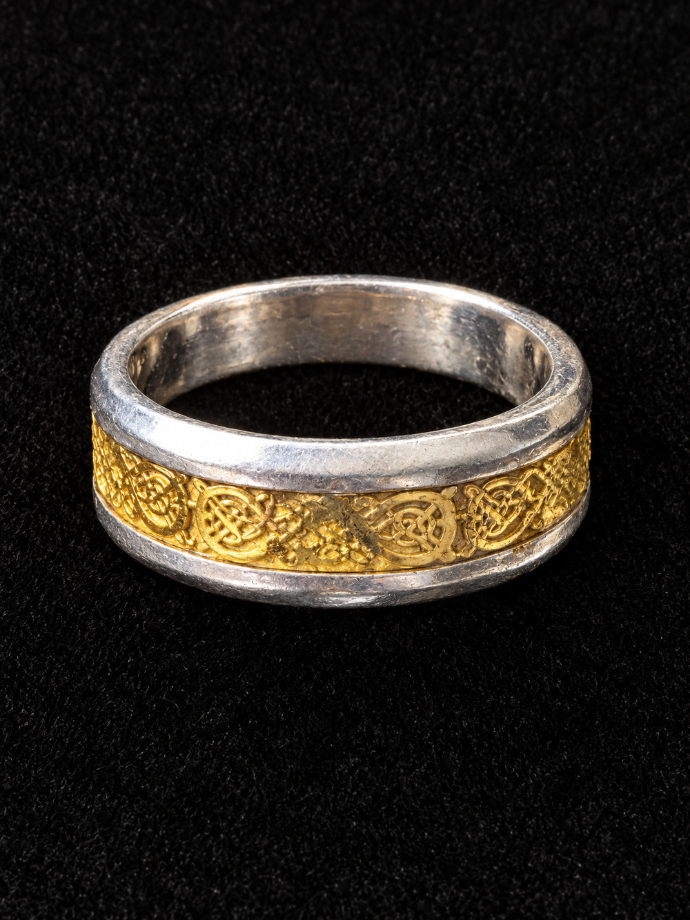 โ๏ธ Celtic Knot Band Ring | Silver-Tone & Gold-Tone | Size 9 ๐
